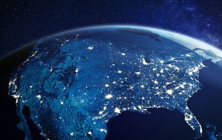 United States at night